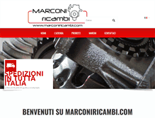 Tablet Screenshot of marconiricambi.com